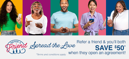 Referral Program - Get $50 off your next payment when your exclusive code is used