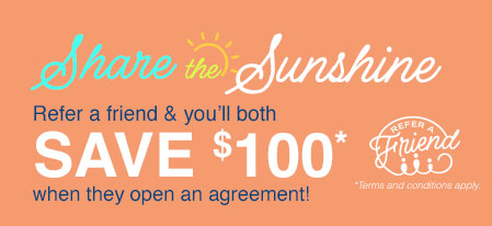 Referral Program - Get $50 off your next payment when your exclusive code is used
